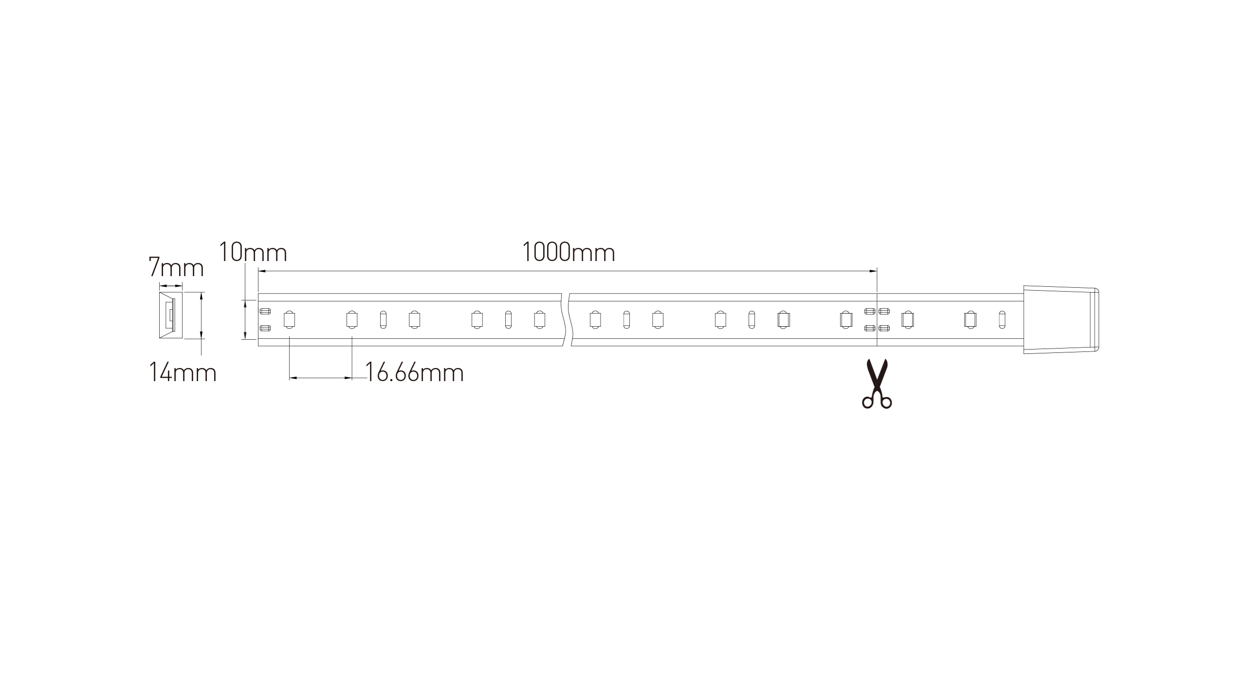 Wire Free Strip JM-SMD2835-60P-10