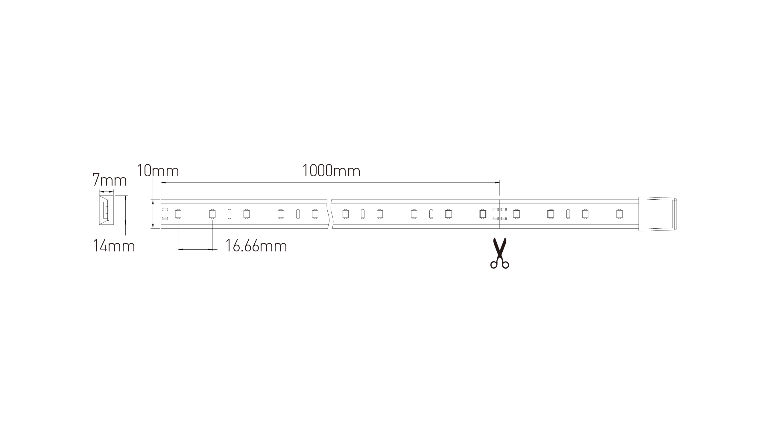 Wire Free Strip JM-FUSE-SMD2835-60P