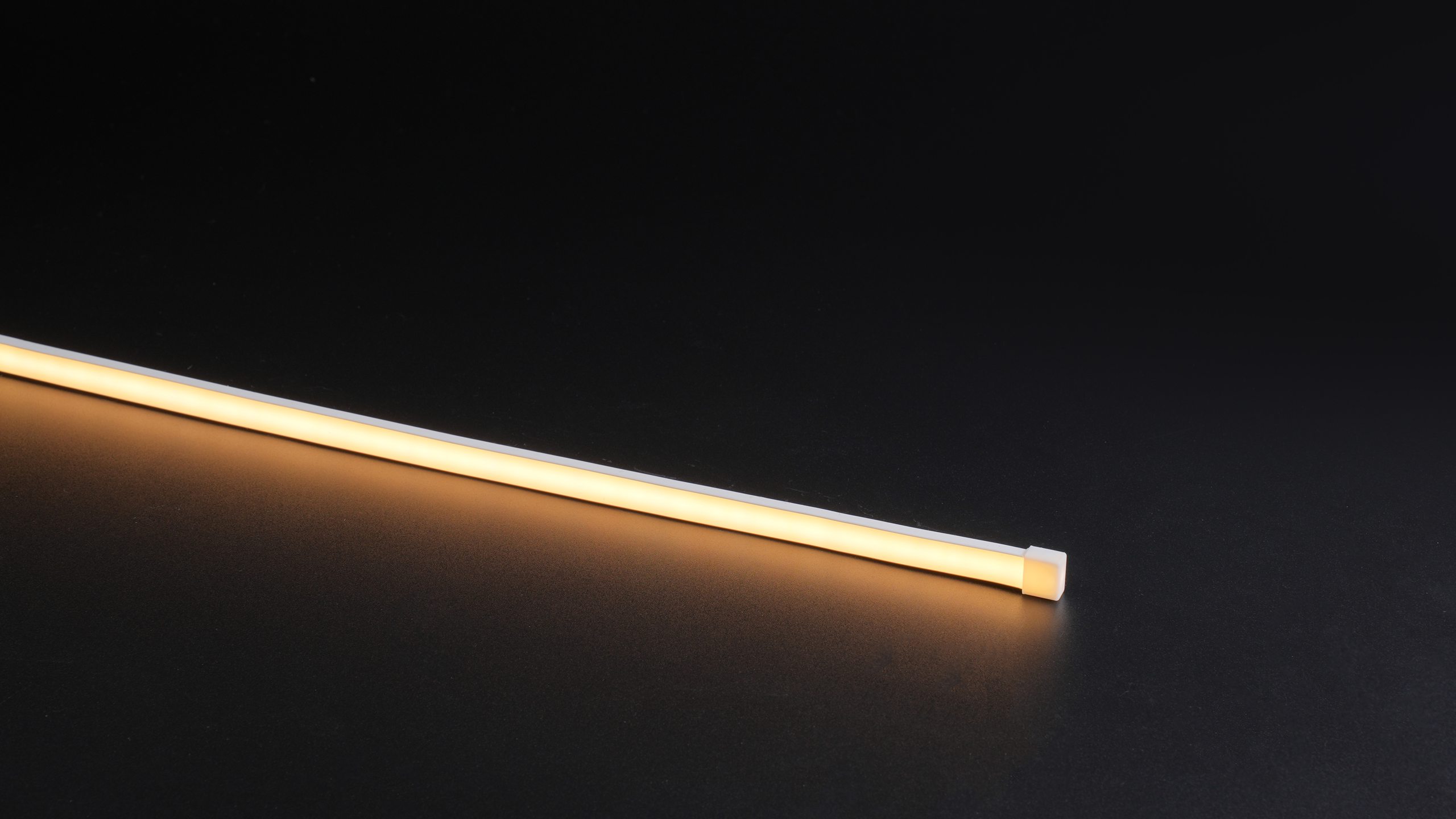 COB-480P - White Backing with Edging - Hollow Silicone Extrusion