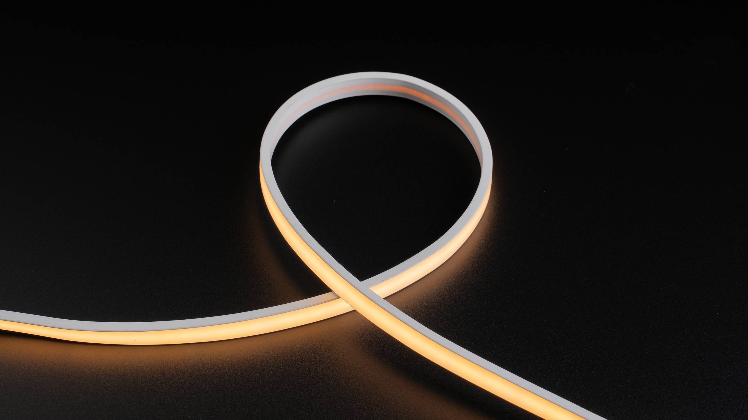 COB-480P - White Backing with Edging - Hollow Silicone Extrusion