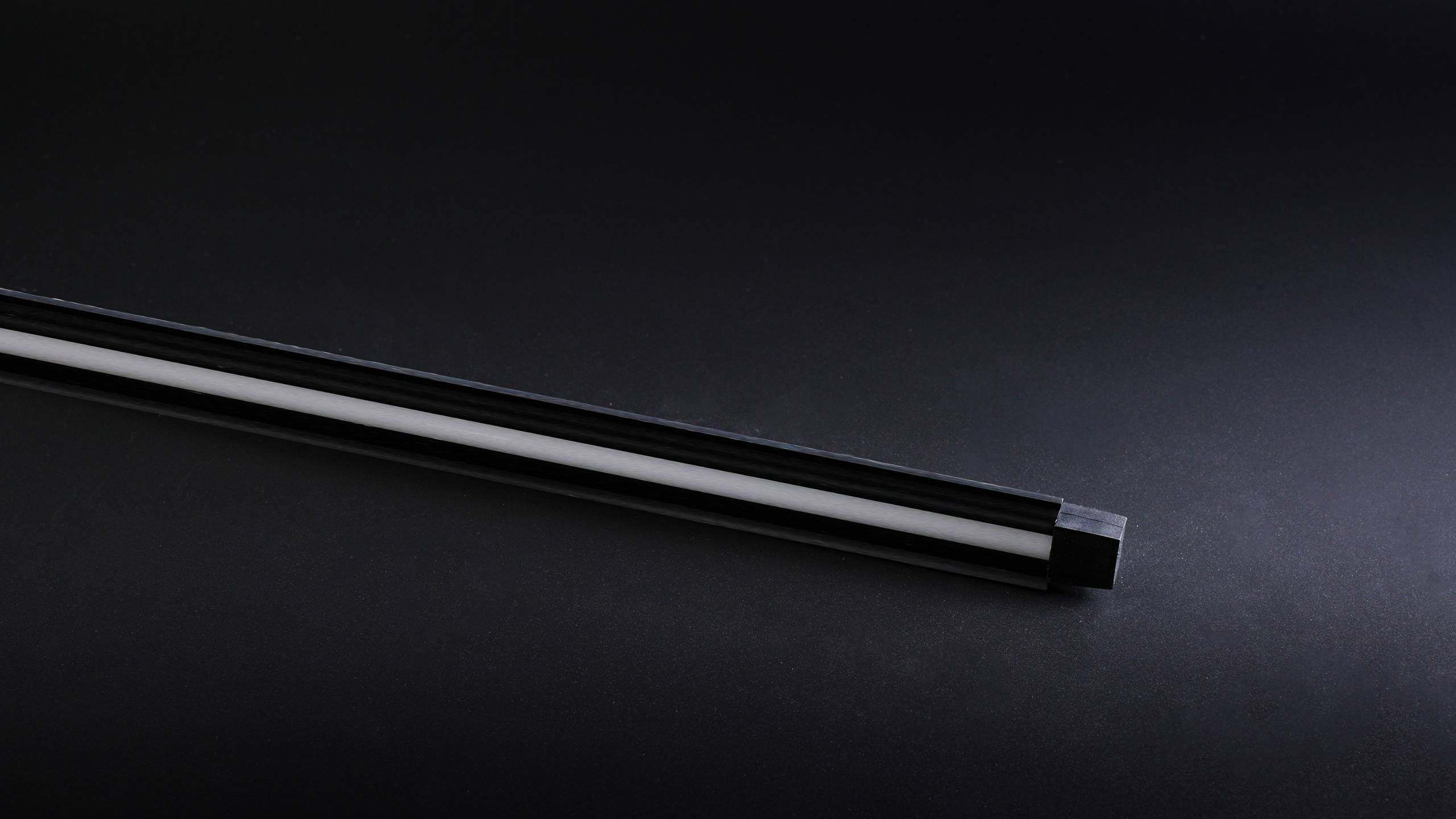 2022-304P-6-White PCB-230V-0.5m/12x8-Corner Light-Black