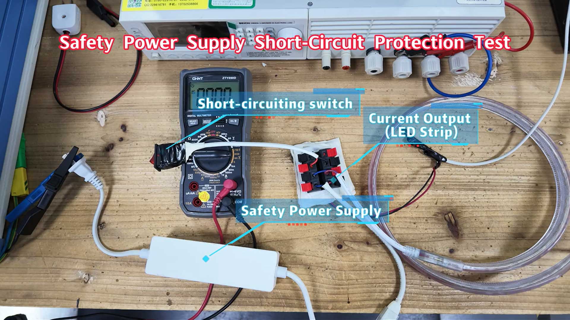 Safety Power Supply Short-Circuit Protection Test