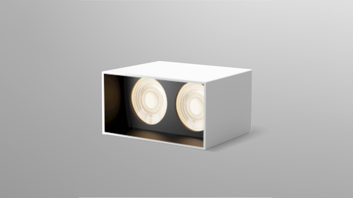 Square Surface-mounted Deep Anti-glare Style