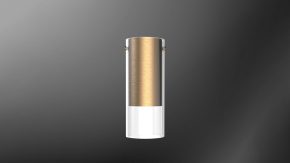 Multi-head surface-mount model with gold acrylic
