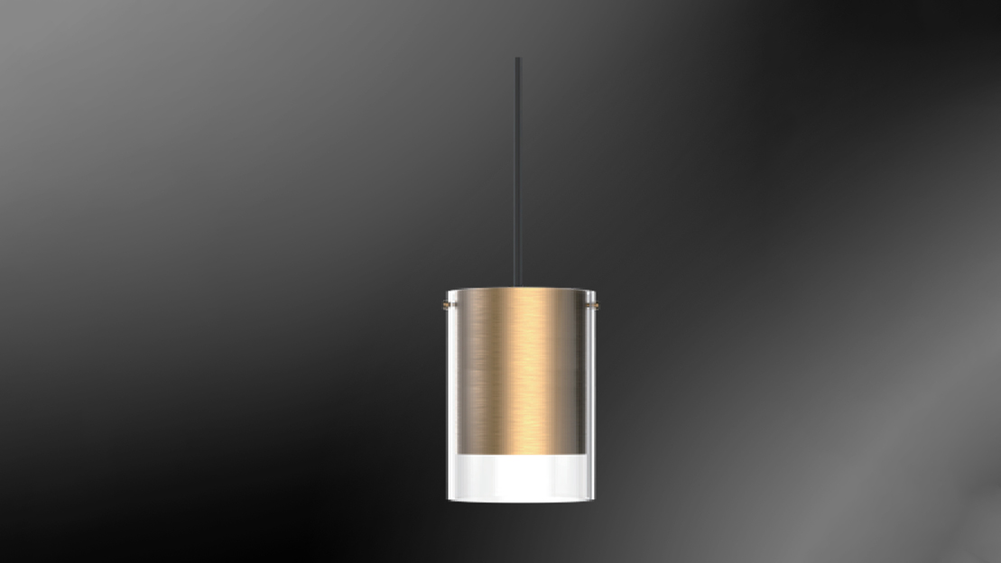 Multi-head surface-mount model with gold acrylic