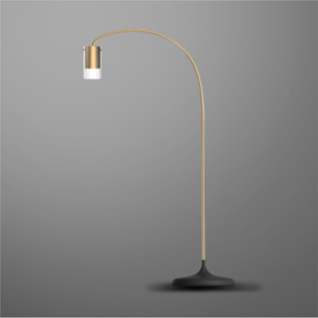 Gold acrylic model: Floor lamp