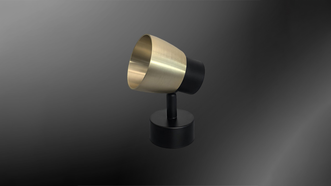 Multi-heaad GU10 fixture with recessed profile