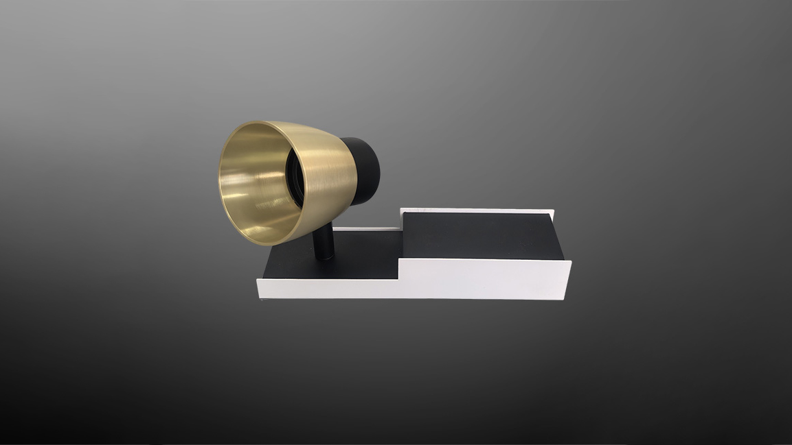 Multi-heaad GU10 fixture with recessed profile