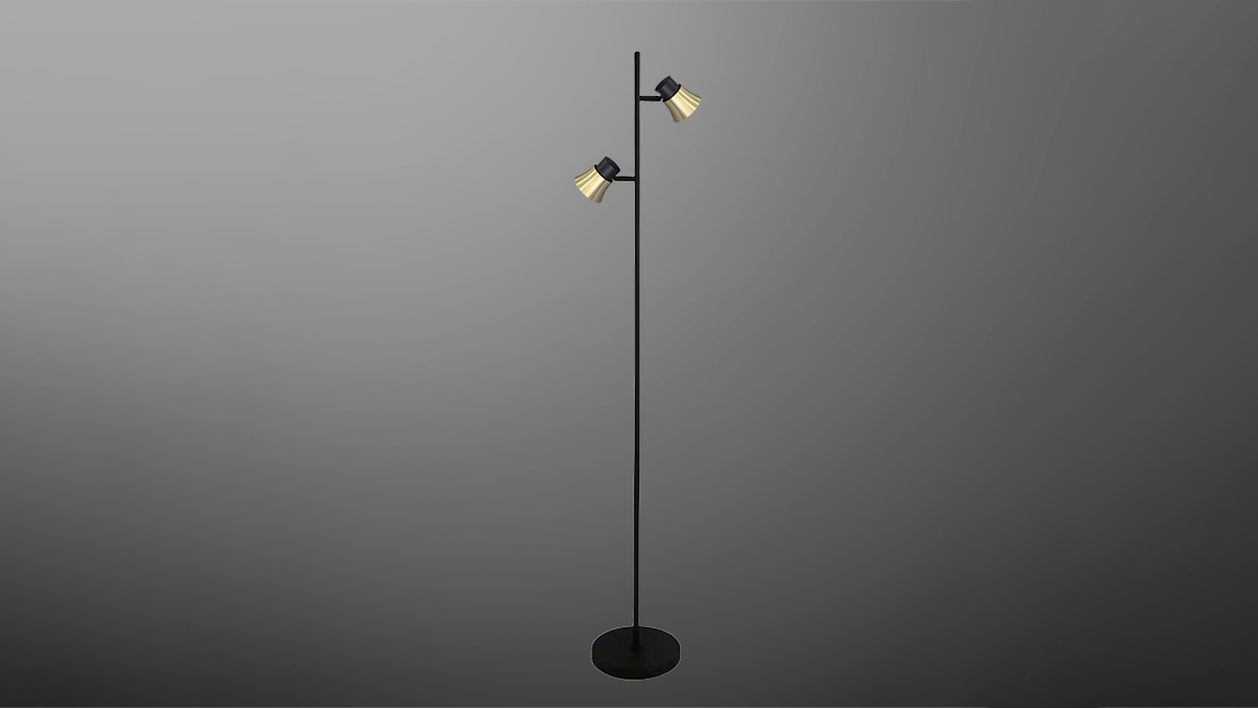 Multi-head GU10fixture with trumpet-shaped design