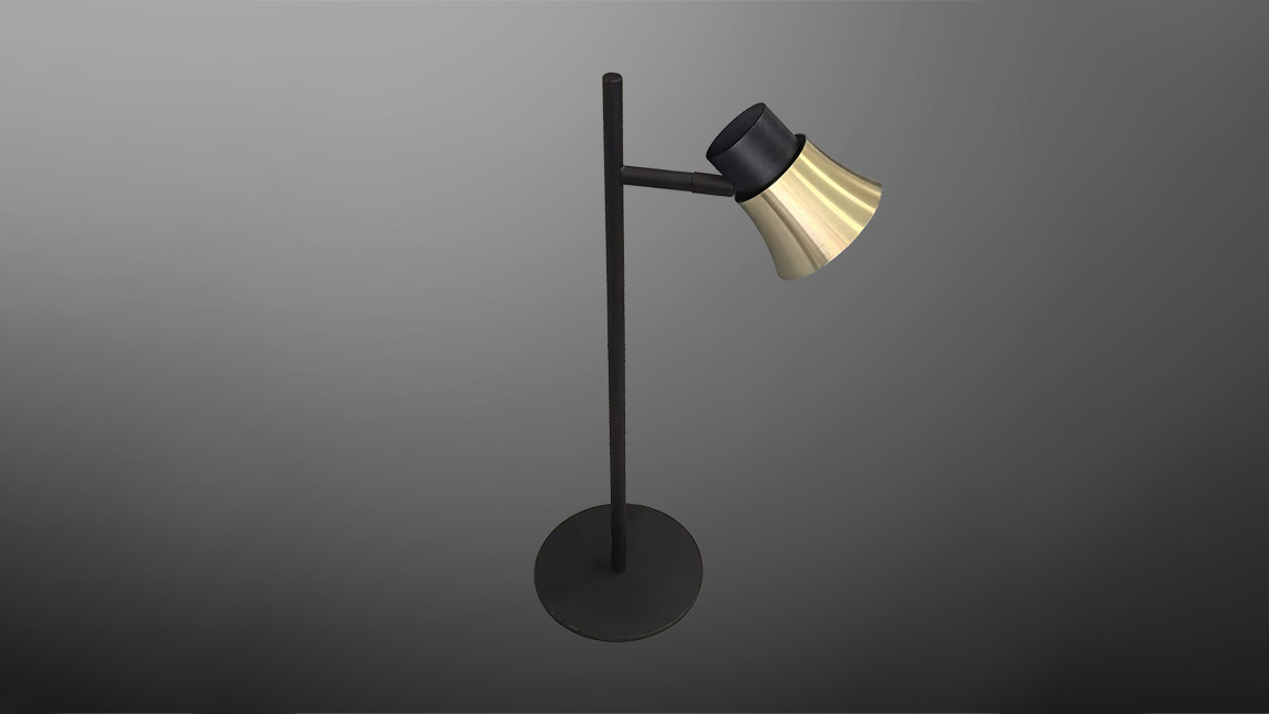 Multi-head GU10fixture with trumpet-shaped design