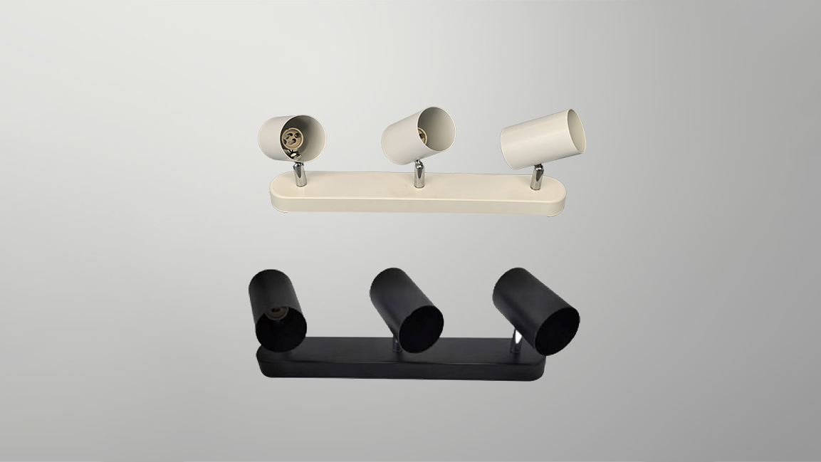 Multi-head GU10 fixture (iron cylinder housing)