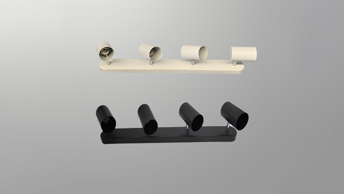 Multi-head GU10 fixture (iron cylinder housing)