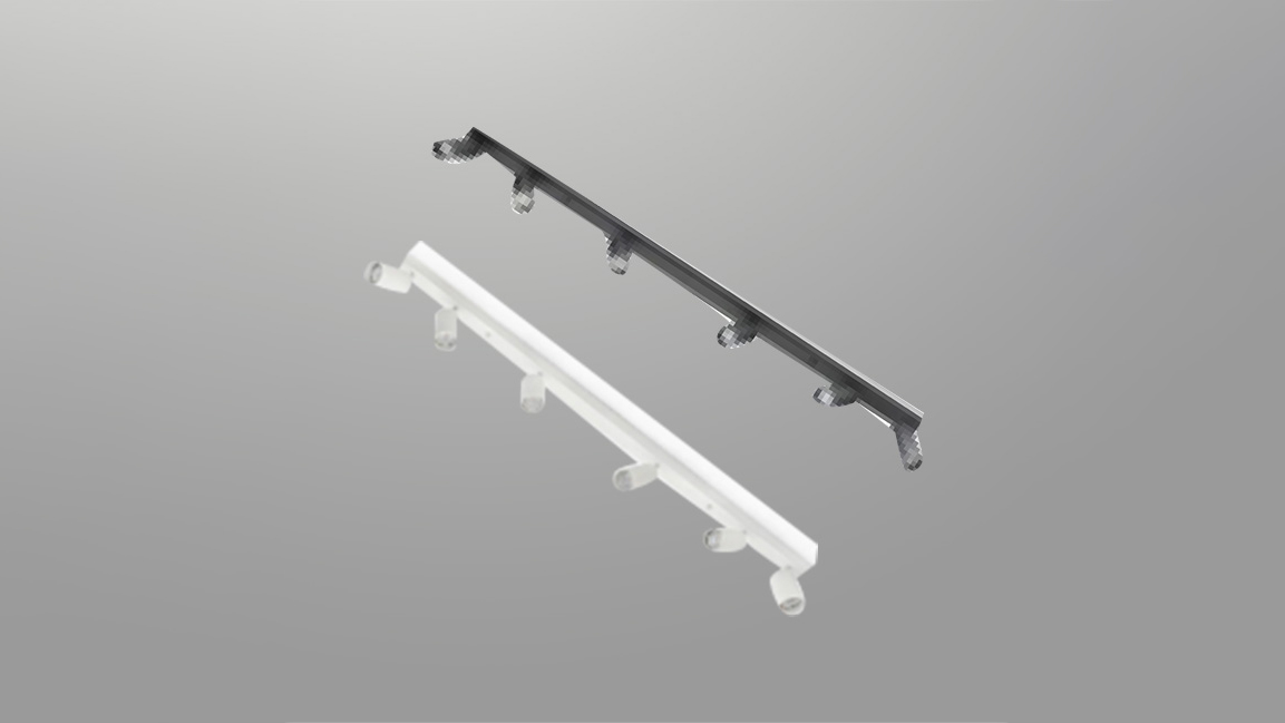 Multi-head GU10 fixture (iron cylinder housing)