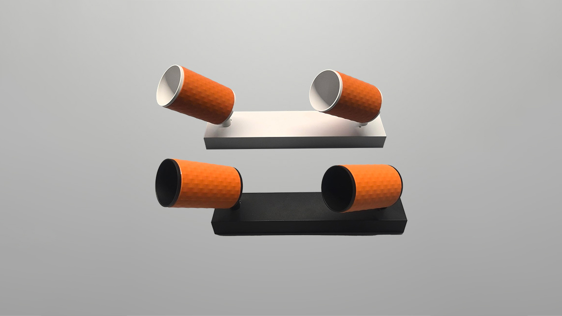 Multi-head GU10 fixture (cross-shaped silicone design)
