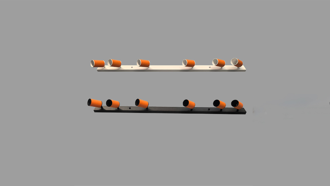 Multi-head GU10 fixture (cross-shaped silicone design)