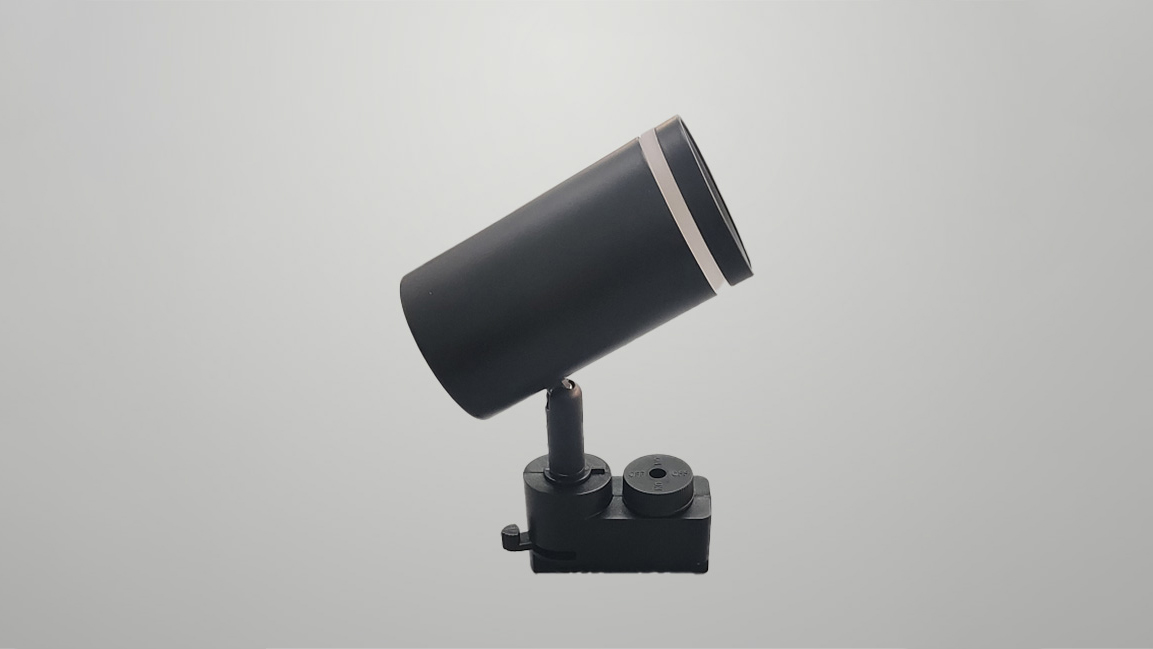 Multi-head GU10 fixture  (iron cylinder + translucent plastic)