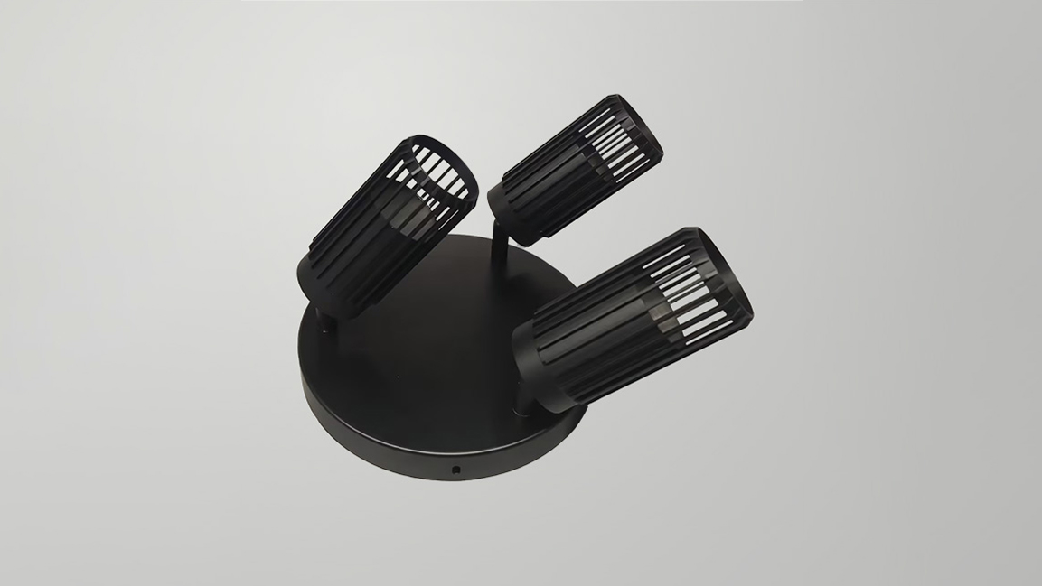 Multi-head GU10 fixture (cut-out/openwork design)