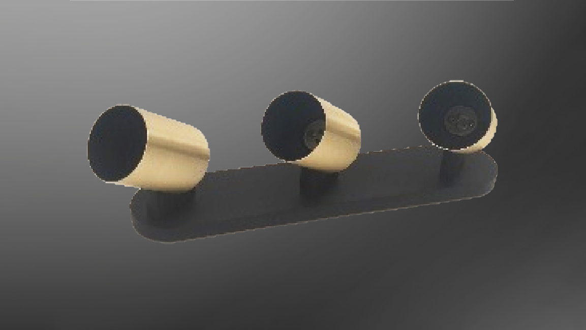 Multi-head GU10 fixture with adjustable aluminum arm